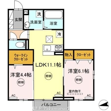 グレイシアの物件間取画像